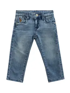 U.S. Polo Assn. Kids Boys Classic Slim Fit Light Fade Stretchable Jeans