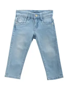 U.S. Polo Assn. Kids Boys Classic Slim Fit Clean Look Light Fade Stretchable Jeans