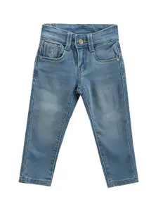 U.S. Polo Assn. Kids Boys Classic Slim Fit Light Fade Stretchable Jeans