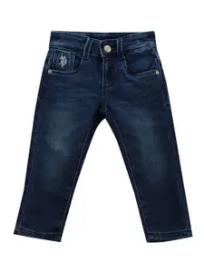 U.S. Polo Assn. Kids Boys Classic Slim Fit Light Fade Stretchable Jeans