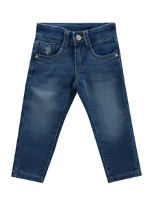 U.S. Polo Assn. Kids Boys Classic Slim Fit Clean Look Light Fade Stretchable Jeans