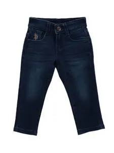 U.S. Polo Assn. Kids Boys Classic Slim Fit Clean Look Light Fade Stretchable Jeans