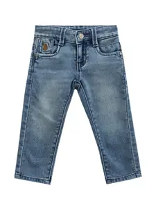 U.S. Polo Assn. Kids Boys Classic Slim Fit Light Fade Stretchable Jeans
