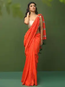 Indethnic Striped Saree