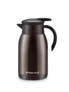 Freelance Brown Stainless Steel Double Wall Vacuum Screw Cap Flask 1 L