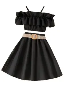 StyleCast Black Girls Top with Skirt