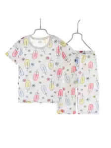 StyleCast Pink Boys Printed T-shirt with Shorts