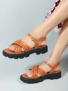 ICONICS Open Toe Flatform Heels