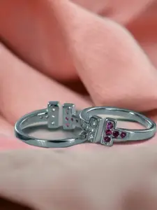 Taraash Set Of 2 925 Sterling Silver Toe Rings