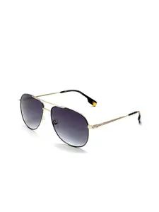 French Connection Men Aviator Sunglass With UV Protected Lens FC 7585 C1 S