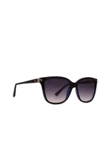 French Connection Women Square Sunglasses with UV Protected Lens FC 7595 C1 S