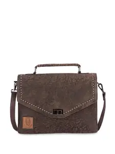 Abelardo De Moda Leather Structured Satchel