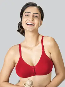 LYRA Medium Coverage Mesh Ladder Wire Cotton Everyday Bra With All Day Comfort
