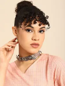 Anouk Silver-Plated Choker Necklace