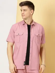 Thomas Scott Standard Oversized Twill Weave Pure Cotton Casual Shirt