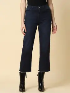 Allen Solly Woman Mid Rise Pure Cotton Cropped Jeans