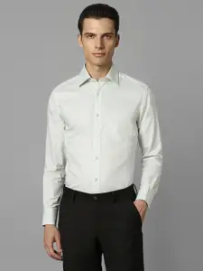 Louis Philippe Classic Fit Self Design Pure Cotton Formal Shirt