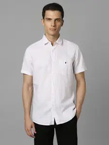 Louis Philippe Sport Slim Fit Geometric Printed Casual Shirt