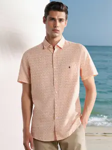 Louis Philippe Sport Slim Fit Floral Printed Casual Shirt