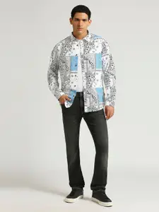 Pepe Jeans Abstract Printed Pure Cotton Casual Shirt