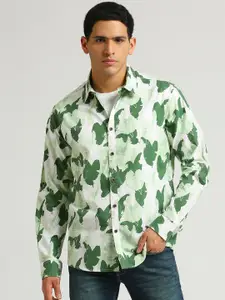 Pepe Jeans Floral Printed Slim Collar Pure Cotton Casual Shirt