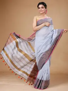 SLAGHA Woven Design Silk Cotton Zari Saree
