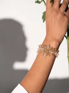 D'oro Heuchera Gold-Plated Charm Bracelet