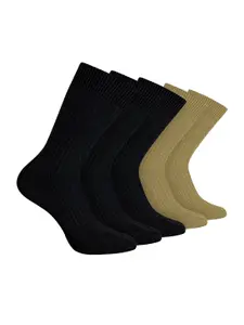 FOOTPRINTS Men Pack Of 5 Striped Calf Length Socks