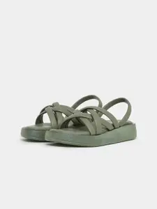 Styli Strappy Open Toe Flats