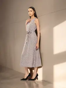 Chemistry Printed A-Line Midi Dress