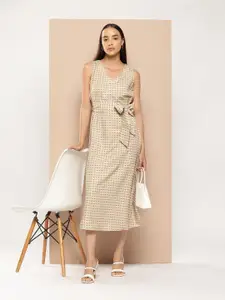 Chemistry Printed A-Line Midi Dress