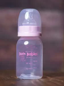 Born Babies Infants Anti-Colic Silicone Nipple Feeding Bottle