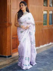 Mitera Embellished Embroidered Saree