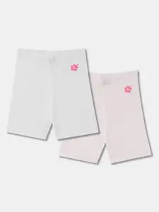 R&B Girls Pack Of 2 Cotton Shorts