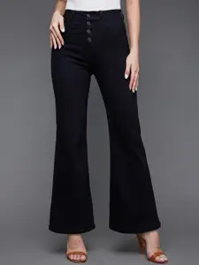Miss Chase Women Wide Leg High-Rise Clean Look Stretchable Jeans