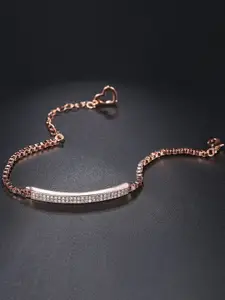 Peora Rose Gold-Plated Charm Bracelet