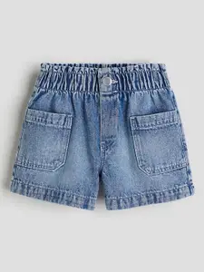 H&M Girls Loose Fit Denim Shorts