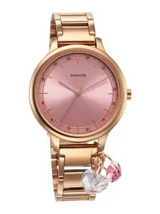 Sonata Women Stainless Steel Bracelet Style Straps Analogue Watch 87050WM05