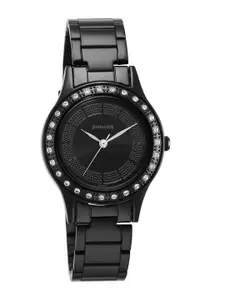 Sonata Women Embellished Dial & Stainless Steel Straps Analogue Watch 8123NM01