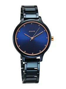Sonata Women Stainless Steel Bracelet Style Straps Analogue Watch 87050KM04