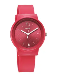 Sonata Women Printed Dial & Straps Analogue Watch 87048PP04W