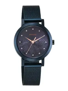 Sonata Women Stainless Steel Bracelet Style Straps Analogue Watch 8174QM01