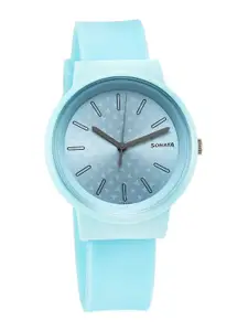 Sonata Women Splash Geometric Printed Dial Analogue Watch 87048PP05W