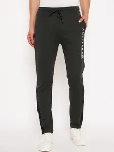 Duke Men Typography Printed Cotton Relaxed-Fit Mid-Rise Track Pant