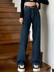 LULU & SKY Women Straight Fit High-Rise Clean Look Jeans
