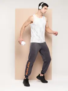Alcis Men Typography Printed Slim Fit Joggers