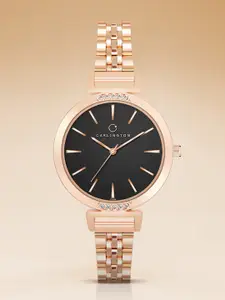 CARLINGTON Women Bracelet Style Straps Analogue Chronograph Watch Iconic 2034