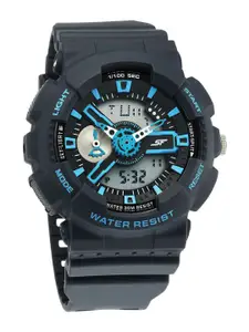 Sonata Men Skeleton Dial & Straps Analogue and Digital Watch 77132PP07W