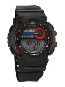 Sonata Men Textured Straps Digital Automatic Watch 77130PP02W