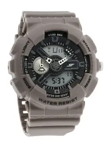 Sonata Men Printed Dial & Synthetic Straps Analogue and Digital Watch 77132PP11W
